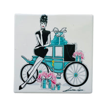 Load image into Gallery viewer, Fashion Ceramic Square Coaster -Tiffany-
