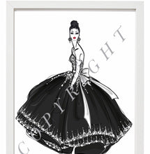 Load image into Gallery viewer, Fashion illustration  fashion portraits fashion art fashion prints fashion digital fashion prints art  home decor wall decor framed prints
