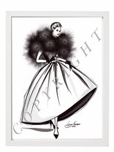 Load image into Gallery viewer, Fashion illustration fashion portraits fashion art fashion prints fashion digital fashion prints art home decor wall decor framed prints
