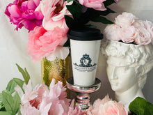Load image into Gallery viewer, CERAMIC TRAVEL MUG personalized mug with silicon lid ,mug eco-friendly microwaves dishwasher free,travel mug,travel mug gift fashion mug
