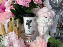 Load image into Gallery viewer, CERAMIC TRAVEL MUG with silicon lid ,personalized mug mug eco-friendly microwaves dishwasher free,travel mug,travel mug gift fashion mug
